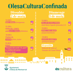 Tercera setmana del cicle "Olesa Cultura Confinada"