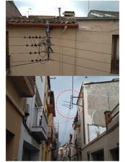 Supressió de la línia elèctrica aèria al carrer Santa Oliva