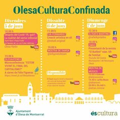 Vuitena edició del cicle Olesa Cultura Confinada